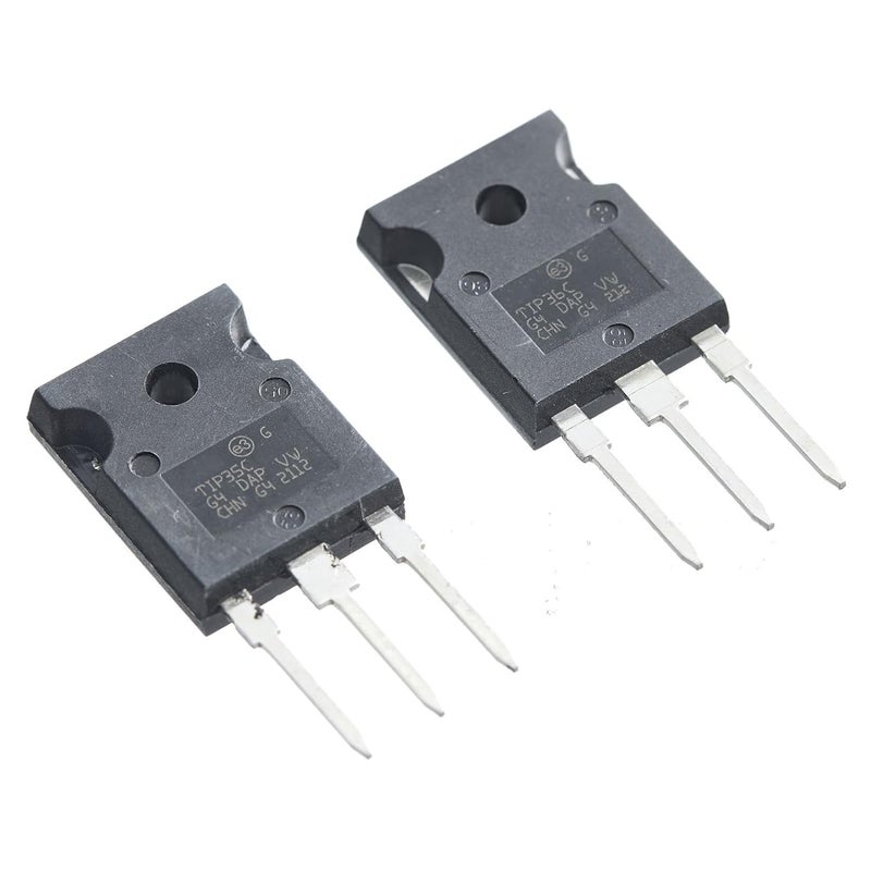 Bridgold 4pcs(2pcs TIP35C+2pcs TIP36C) NPN PNP Complementary Silicon High Power Ttransistors,TO-3PN. - Image 2